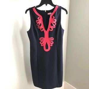 Navy Janice shift dress